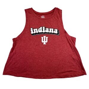 Indiana University Hoosiers Tank Top Women's Small IU Red Sporty College